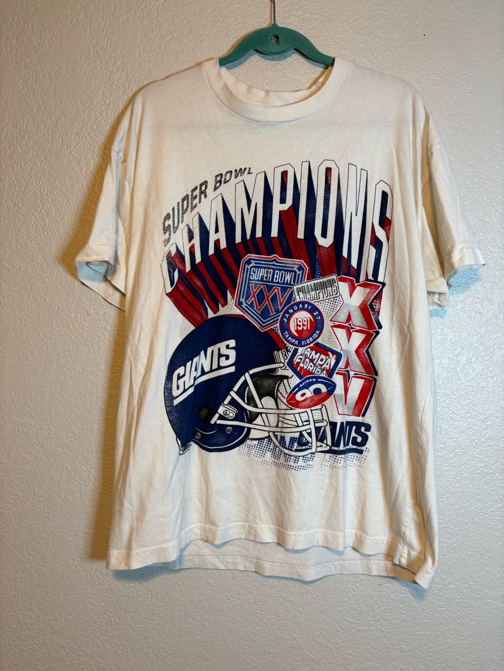 Abercrombie Fitch x NFL New York Giants Graphic Print T Shirt Men’s XL